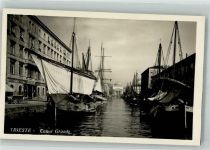 34100 Trieste / Triest / Trst Foto AK Canal Grande Hafen