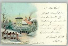 Winter Winterlitho 1900 Lithographie