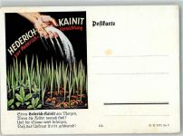 Hederich-Kainit Düngerwerbung Werbe AK