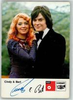 Portrait der Sänger Cindy und Bert mit Autogramm Schlagersänger FOTO KEINE AK