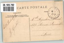 62630 Etaples 1905 Foto AK Le Pont Straßenbahn Briefmarke Bildseite