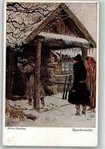 Quartiermacher Winter Tracht Wohlgemuth u. Lissner No. 1107 Skarbina, H. Künstlerkarte