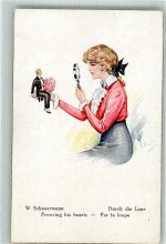 Humor Durch die Lupe WSBS 6583 Scheuermann, W. Künstlerkarte