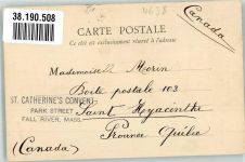 59360 Le Cateau-Cambresis 1904 Foto AK Rathaus Briefmarke Bildseite