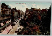 31000 Toulouse 1930 Foto AK Geschäft Straßenbahn La rue d´Alsce-Lorraine