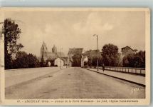 61200 Argentan 1942 Foto AK Kirche Saint-Germain Aveneu Forét Normande