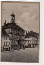 Bischofswerda mit Rathaus ungelaufen Gute Erhaltung.