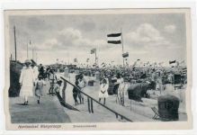 Wangerooge mit Strandpromenade gelaufen, 1926. Leichter Stempeldurchdruck, kleiner Knick unten links, sonst gut erhalten