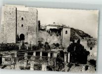 Malaga 1950 Foto AK Burg La Alcazala