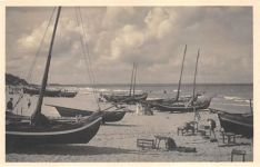 Ostseebad Cranz / Selenogradsk - Kreis Fischhausen / Primorsk. Am Fischerplatz gelaufen 1939. Gute Erhaltung.