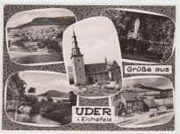 Uder im Eichsfeld mit Kirche. Karte beschrieben. Gute Erhaltung.