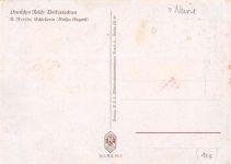 Künstlerkarte R. Nitsch / Volkstrachten. Schlesierin Obst und Gemüsekorb aus der Neißer Gegend ungelaufen Rückseite leicht stockfleckig, sonst gut erhalten