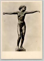 Tänzerin Bronze 1912 Vorderansicht AK Kolbe, G.