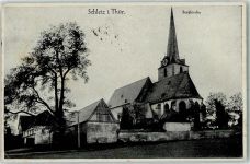 07907 O6550 Schleiz - Bergkirche Stempel WK II