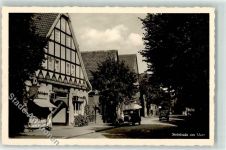 31515 W3053 Steinhude Foto AK Auto Straße Aalräucherei