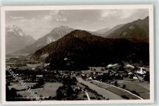 82438 W8116 Eschenlohe , Loisach Foto AK Zugspitze Kramer