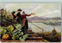 Weinbauern Bauern Verlag TSN Serie 596 Nr. 5 AK Wein Künstlerkarte