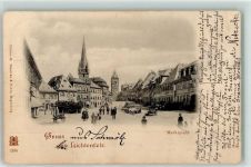 96215 W8620 Lichtenfels , Bay 1899 - Marktplatz Marktszene
