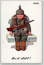 Kind in Uniform WK I AK Engelhard, P.O. / POE