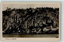 93343 W8421 Essing - Blick auf Burg Randeck und Neuessing