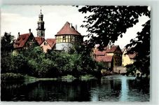 91207 W8560 Lauf a d Pegnitz Foto AK Kirche Turm Mauer