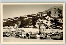 87549 W8977 Rettenberg , Oberallgäu - Pfarrkirche St. Stephan Grünten Winter