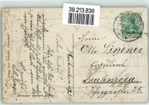 08118 O9509 Hartenstein b Zwickau 1911 Prägedruck Schloss Holzrahmen