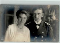 Kapitänleutnant Hellmuth von Mücke mit Gemahlin Kapitän