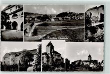92533 W8475 Wernberg Foto AK Schloss Turm Tor Shell Tankstelle
