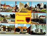 92318 W8430 Neumarkt , Oberpf - Stadtbücherei Krankenhaus Schwimmbad Oberer Markt Ruine Wolfstein