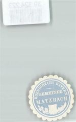 84435 W8256 Matzbach b Isen Siegelmarke Koenigreich Bayern Gemeinde Matzbach