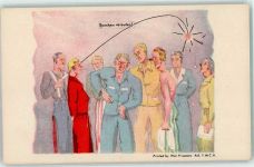 Printed by War Prisoners Aid. Y.M.C.A. Kriegsgefangenkarte Kriegsgefangener KEINE AK