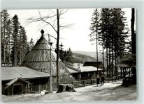 O9414 Sosa Köhlerhütte Konsumgasthaus Meiler DDR Beruf Köhler 1979