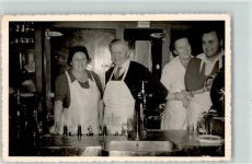 Theke Ausschank Bier Zapfanlage Gastronomie 1955 Privatfoto KEINE AK