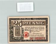 54634 W5520 Bitburg 1920 - Notgeld 25 Pfennig Nr. 323671