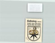 35104 W3540 Fürstenberg , Waldeck Vignette Wappen Kaffee Hag ca. 1920-1940