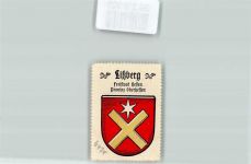 63683 W6474 Lißberg , Hess Vignette Wappen Kaffee Hag