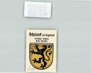 08261 O9655 Schöneck , Vogtl Vignette Wappen Kaffee Hag ca. 1920-1940 Schwarzer Löwe