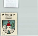 04654 O7233 Frohburg Vignette Wappen Kaffee Hag ca. 1920-1940