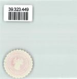 17153 O2044 Stavenhagen , Reuterstadt Siegelmarke Amtsgericht Mecklenburg Rot Weiß