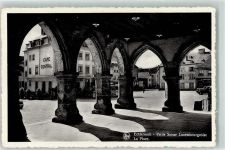 Echternach Foto AK La Place Arkaden Auto Cafe Central