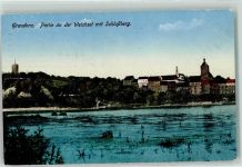 Graudenz Grudziadz 1916 - Weichsel Schlossberg Turm