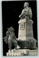 W7880 Bad Säckingen Scheffeldenkmal Trompeter Victor v. Scheffel 1912
