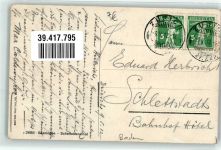 W7880 Bad Säckingen Scheffeldenkmal Trompeter Victor v. Scheffel 1912