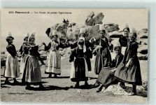 29760 Penmarch - Une Ronde de petites Bigoudennes Kinder Tracht