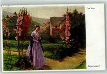 Sommerzeit sign.Carl Voss Rubens Nr.5035 Wenau Künstlerkarte