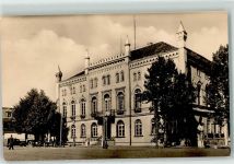 19406 O2720 Sternberg , Meckl - Rathaus am Karl Liebknecht Platz Motorrad DKW