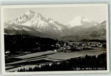 6080 Igls Foto AK Serles Habicht Kirche Schnee