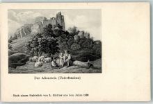 96126 W8617 Maroldsweisach 1839 - der Altenstein Schaf von L.Richter nach Stahlstich auf AK