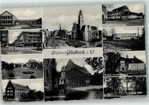 45964 W4390 Gladbeck - Postamt Berufsschule Stadtbücherei Badeanstalt Berglehrlingsheim